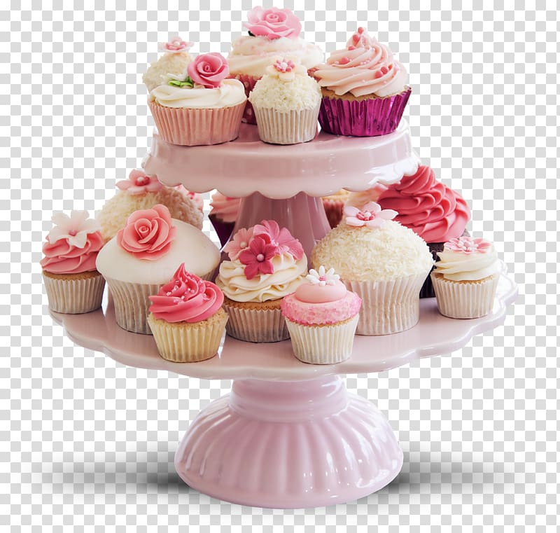 cupcakes on tray, Cupcake Wedding cake Milk, Creative Cakes transparent background PNG clipart