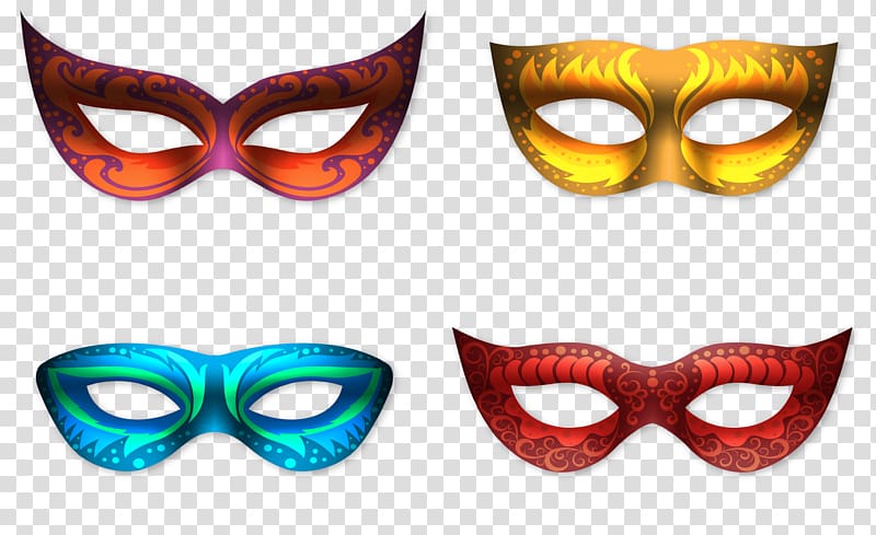 Carnival of Venice Mask Euclidean , Light effect gathering goggles transparent background PNG clipart