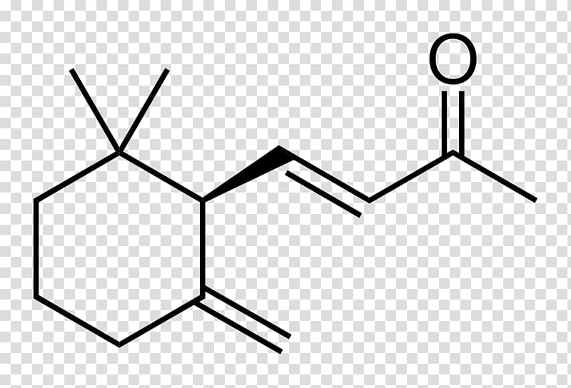 Acetone Chemical structure Structural formula Chemical compound, Ionone transparent background PNG clipart