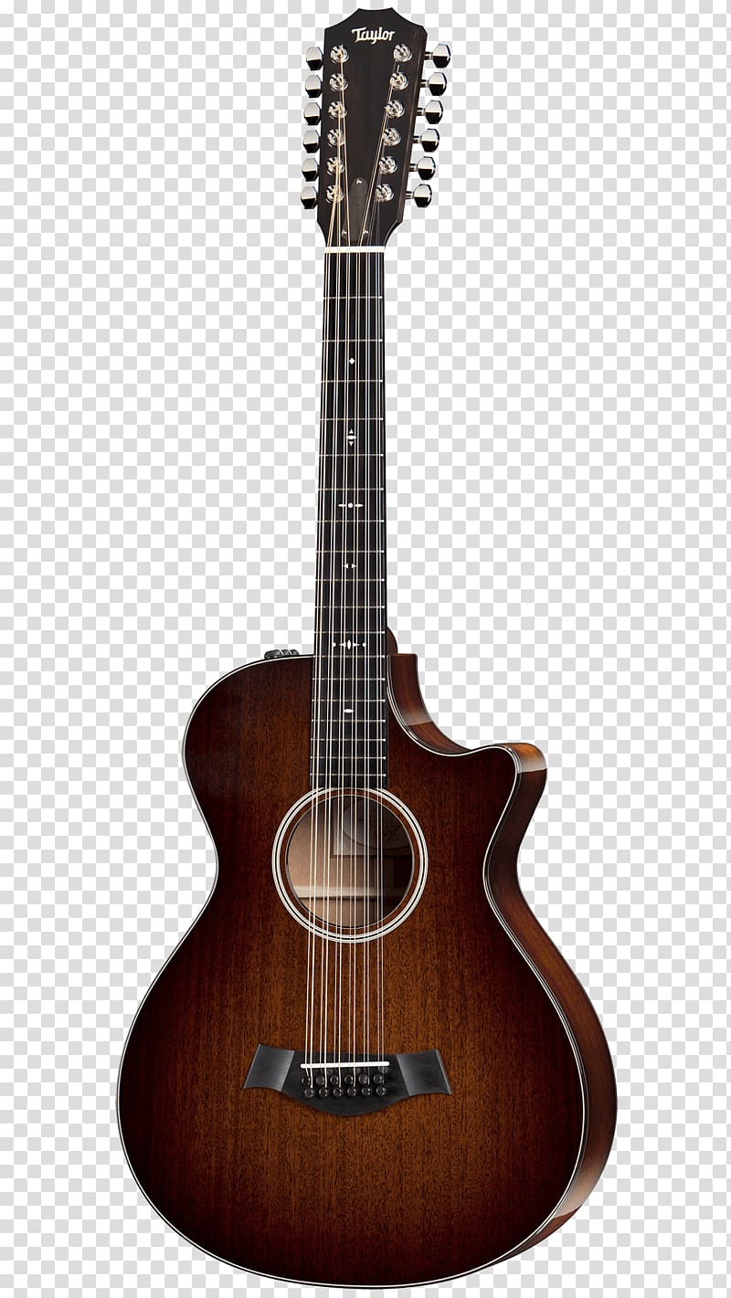 Acoustic-electric guitar Taylor Guitars Acoustic guitar Taylor Grand Auditorium 224ce-K DLX, Acoustic Guitar transparent background PNG clipart