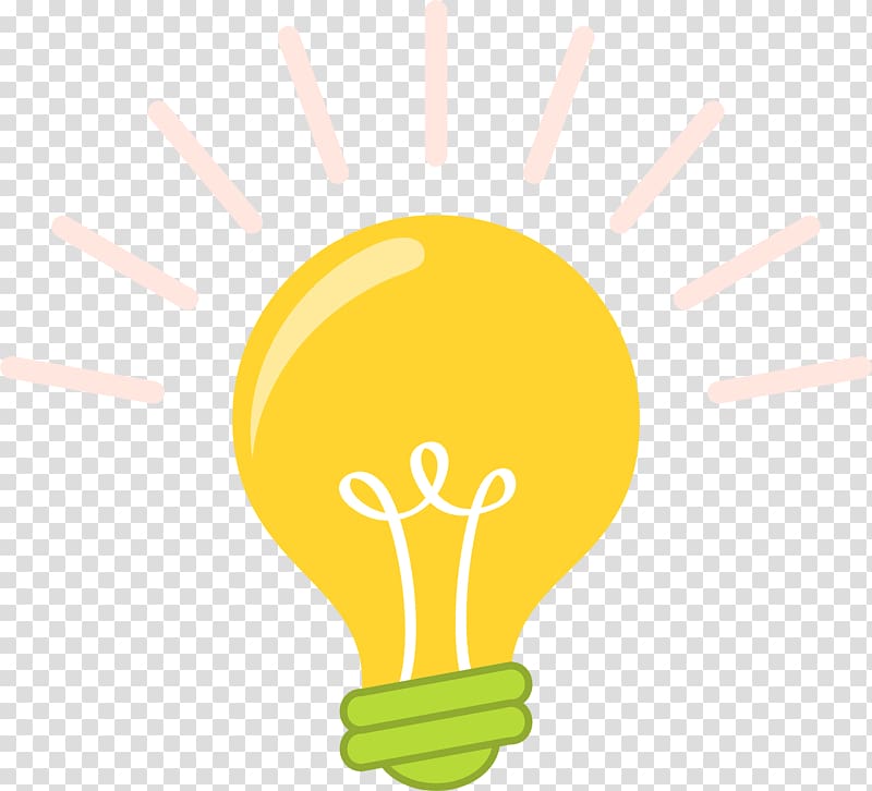 Paper Light Yellow Lamp, Little fresh yellow light bulb transparent background PNG clipart