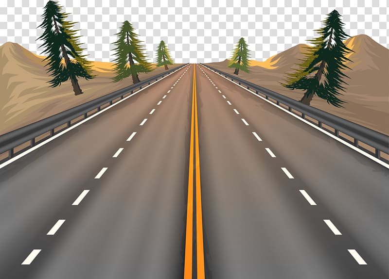 road and trees illustration, Euclidean Road, road transparent background PNG clipart