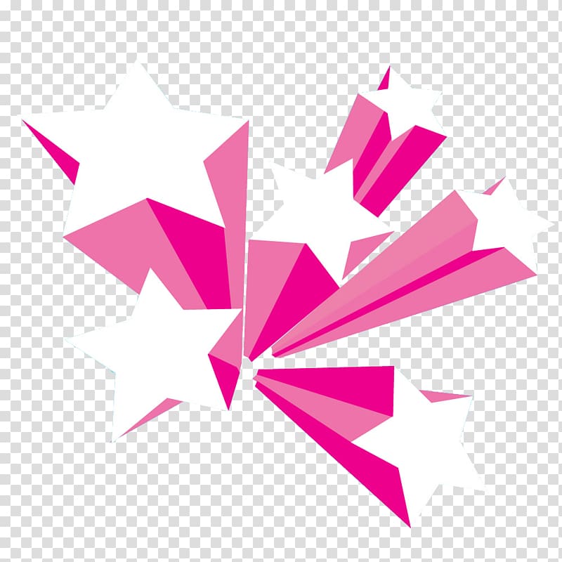 pink stars fireworks transparent background PNG clipart