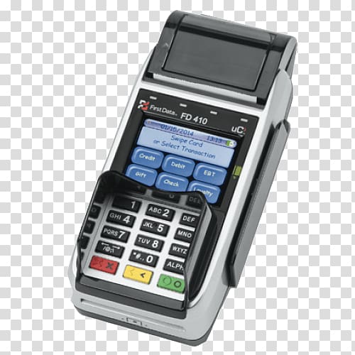 EMV Payment terminal First Data Credit card Wireless, mobile terminal transparent background PNG clipart