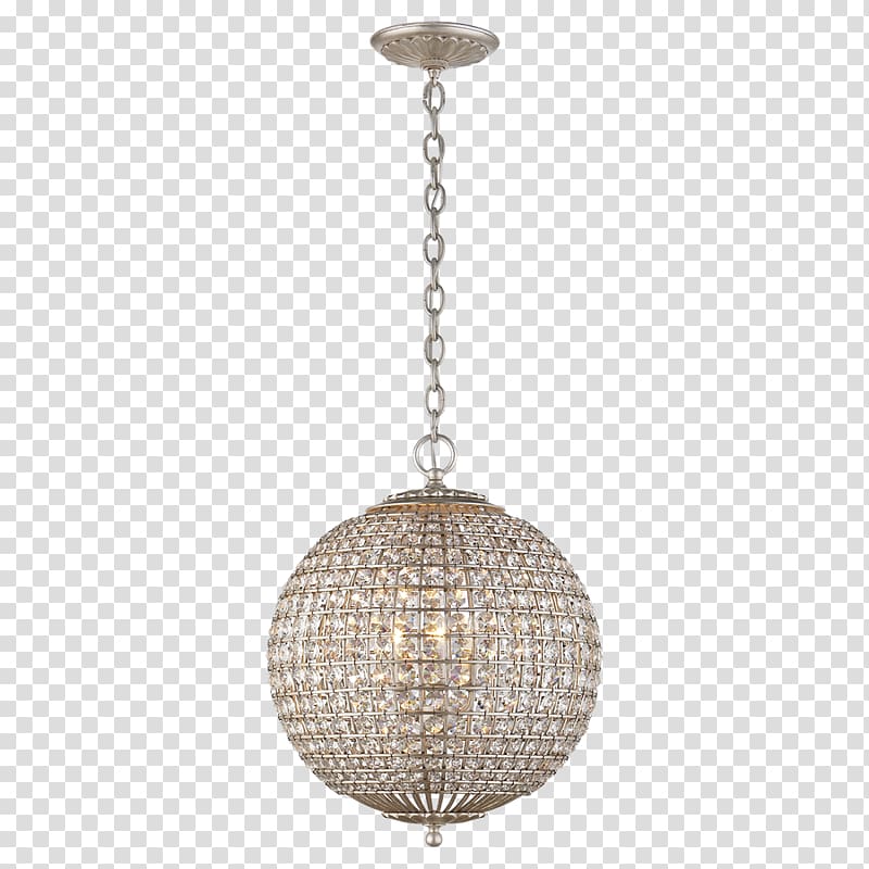Crystal Silver Chandelier Charms & Pendants Visual Comfort Lighting Arabelle Flush Mount ARN 4306, silver transparent background PNG clipart