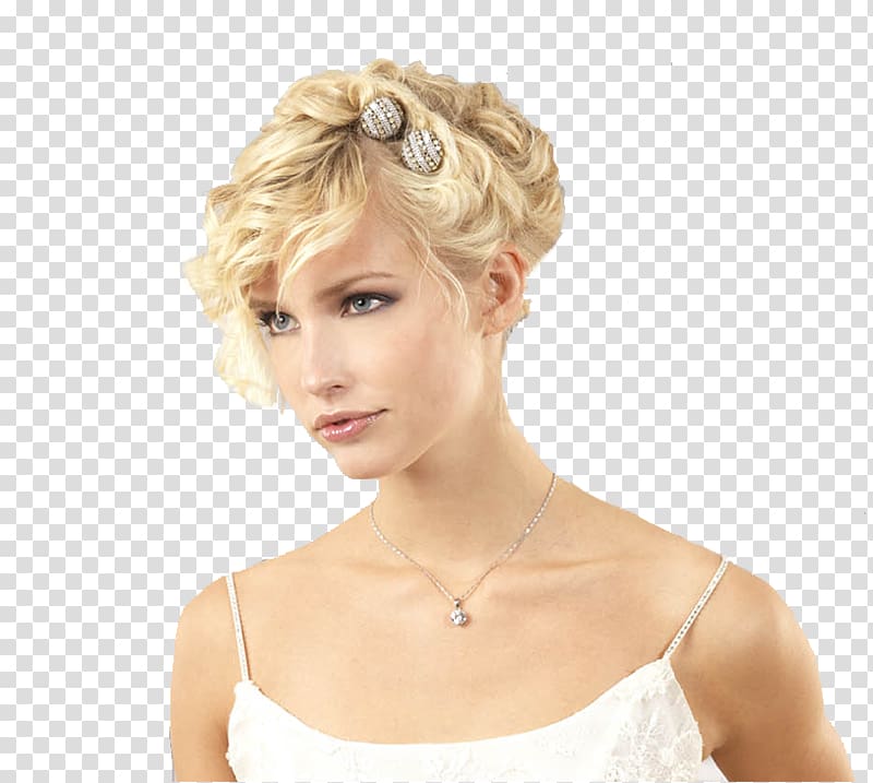 Blond Headpiece Ringlet Long hair, hair transparent background PNG clipart