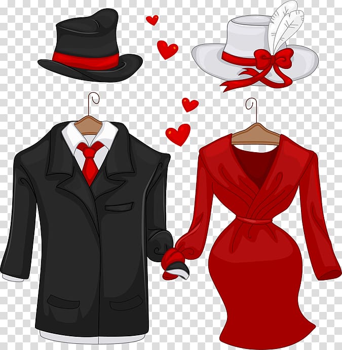 Formal wear Clothing Tuxedo Dress , Valentines Party transparent background PNG clipart