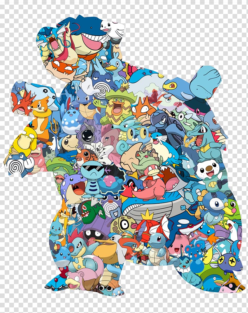 Pokémon FireRed and LeafGreen Blastoise Seel Azurill, others transparent background PNG clipart