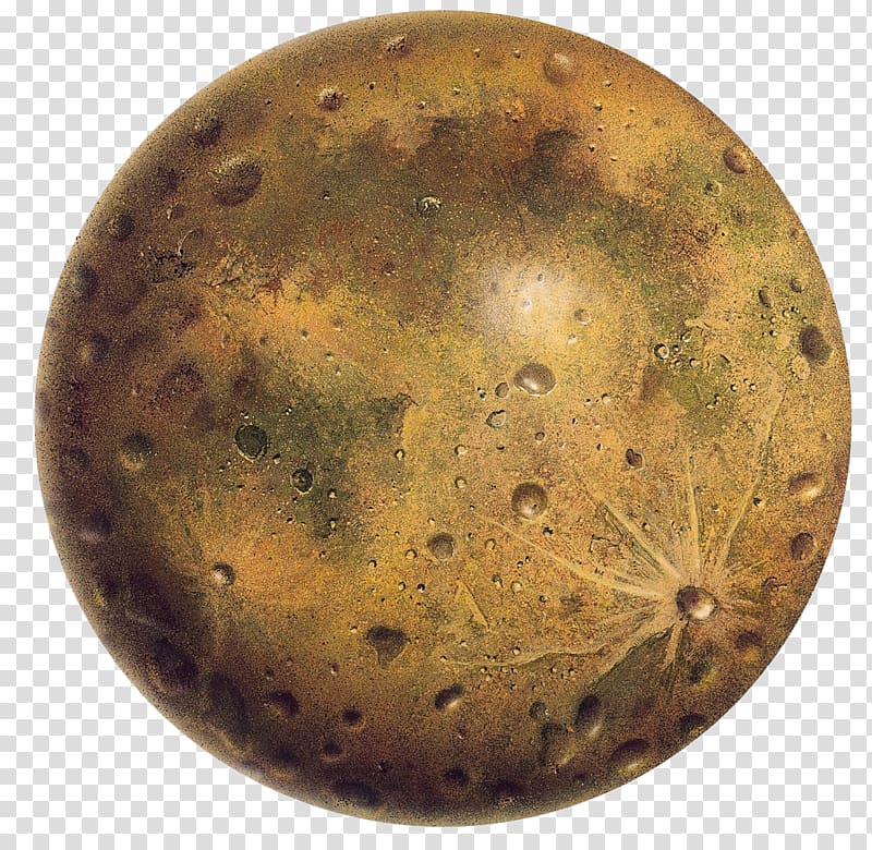 bronze surface of the moon perspective planet transparent background PNG clipart