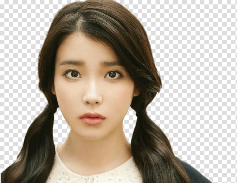 girl's face, IU on Last Fantasy Cover transparent background PNG clipart