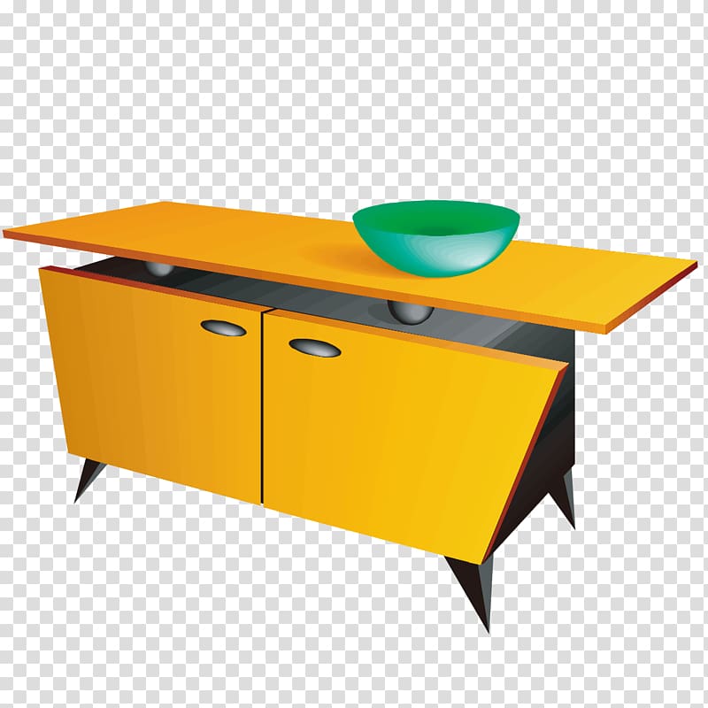 Table Yellow Desk, Yellow Desk model transparent background PNG clipart