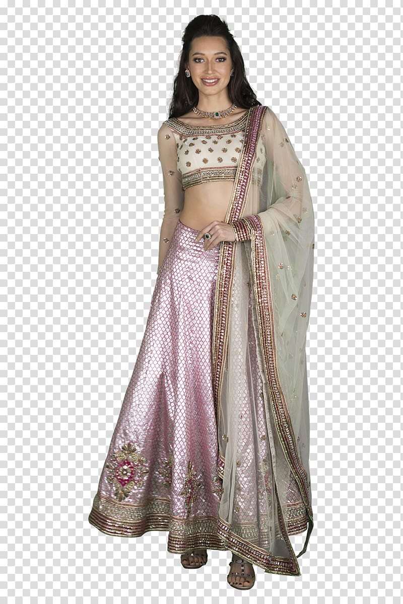 Pink Art Silk A Line Lehenga Choli 266215