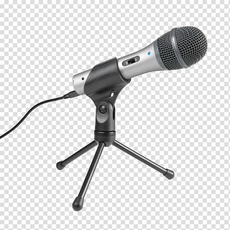 Microphone Audio-Technica ATR2100 USB AUDIO-TECHNICA CORPORATION XLR connector, microphone transparent background PNG clipart