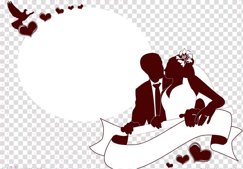 wedding couple illustration, Wedding invitation Newlywed, Sketch invitations bride and groom transparent background PNG clipart