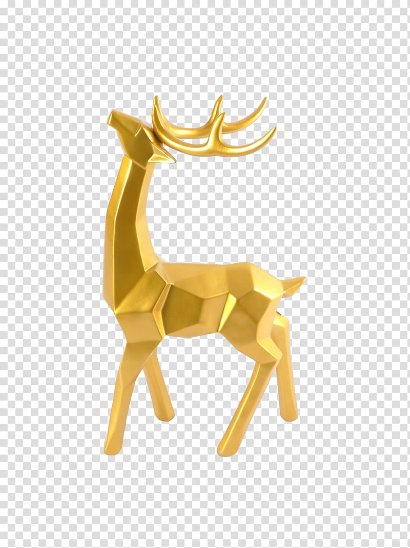 Reindeer Antler Bison Figurine, raindeer transparent background PNG clipart