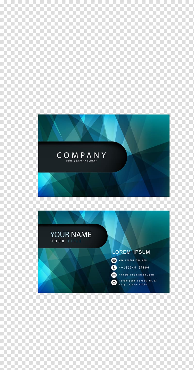Business Card Design Advertising, business card transparent background PNG clipart