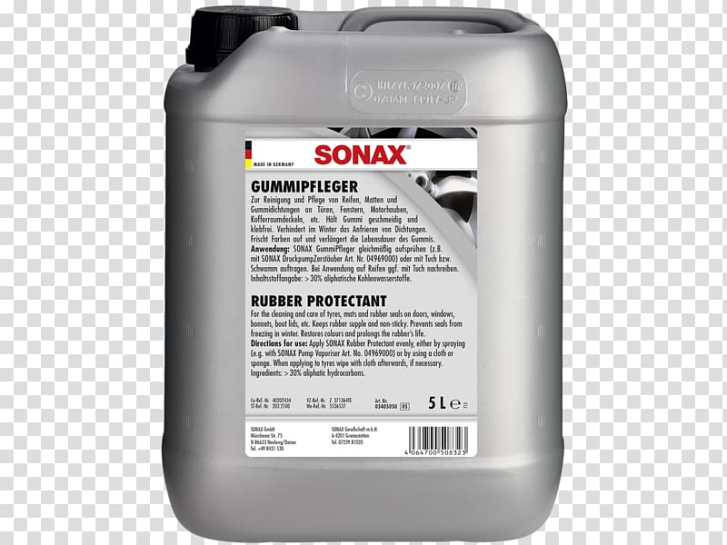 Sonax 03401000 Rubber Protectant GummiPfleger, 3.38 fl. oz, Black