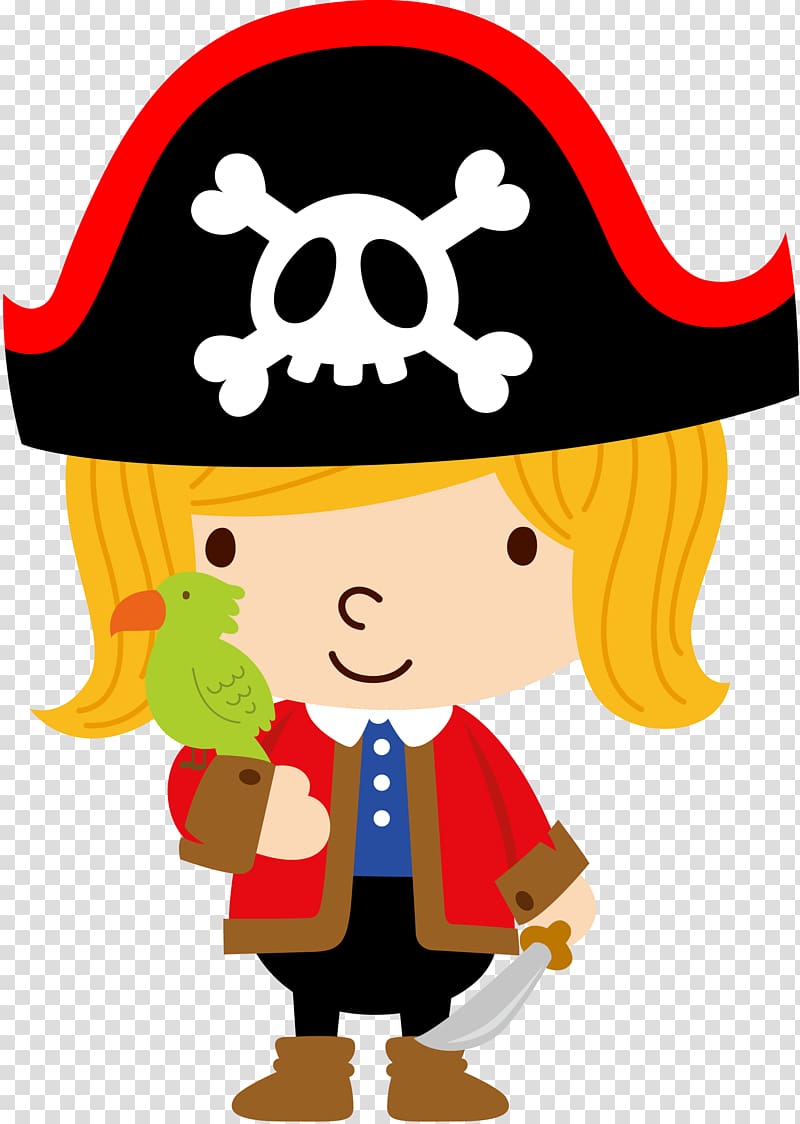 Piracy Child , pirate girl transparent background PNG clipart