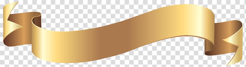 gold-colored ribbon illustration, Banner Gold , banners transparent background PNG clipart