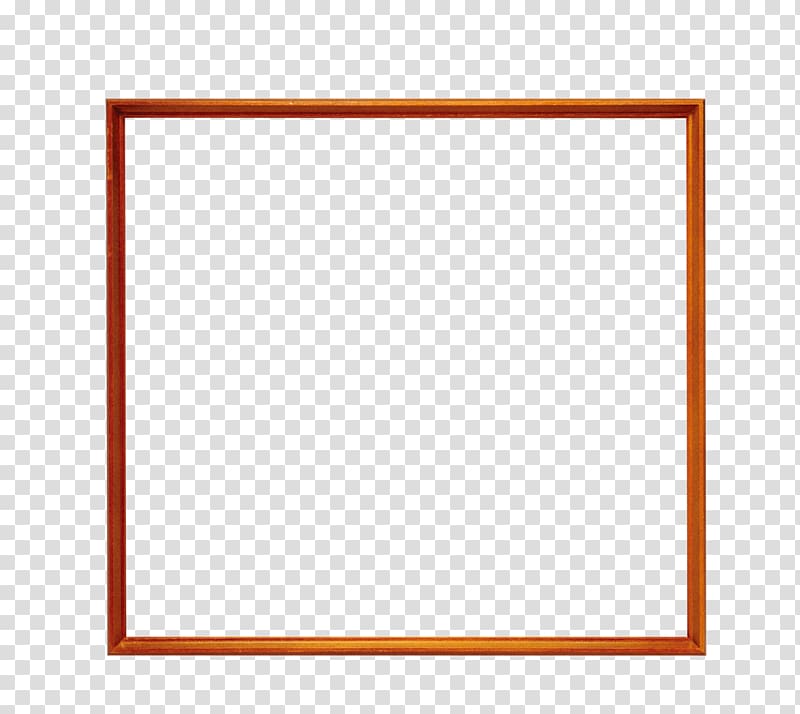 brown frame , Square Area frame Pattern, Orange Frame transparent background PNG clipart