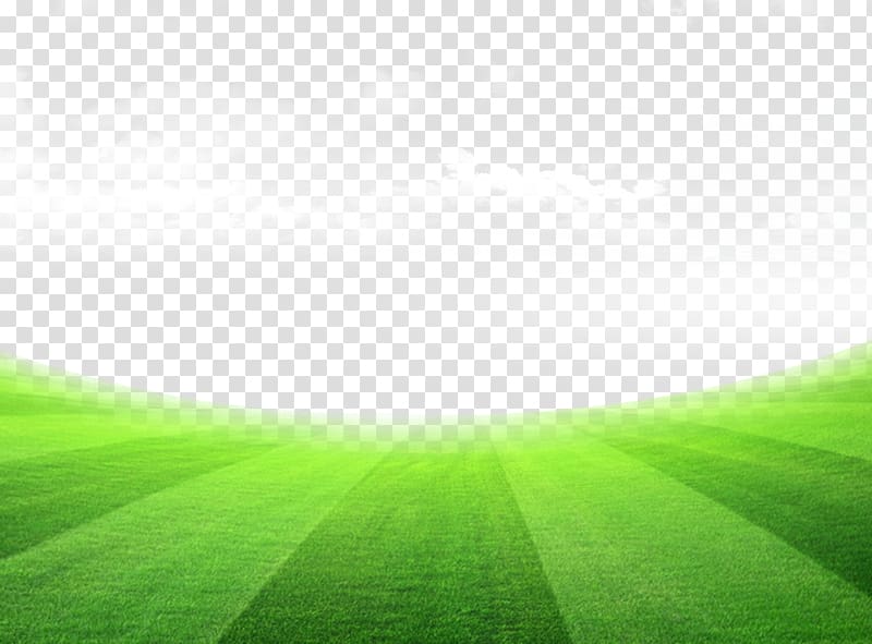 green grass field under white and blue sky at daytime, Lawn Meadow Sky , Grass football field transparent background PNG clipart