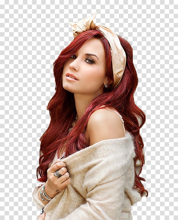 Demi Lovato Red hair Human hair color Hairstyle, demi lovato transparent background PNG clipart