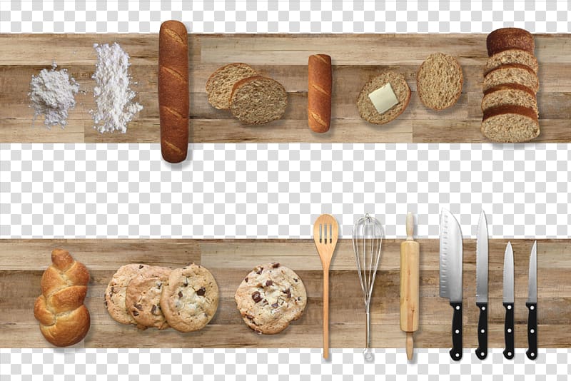 Fork Bread, Bread knife and fork dishes transparent background PNG clipart
