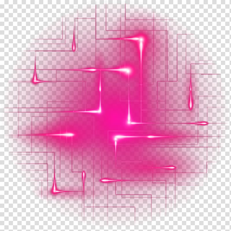 pink circuit illustration, Line Decorative arts, Cool technology decorative line material transparent background PNG clipart