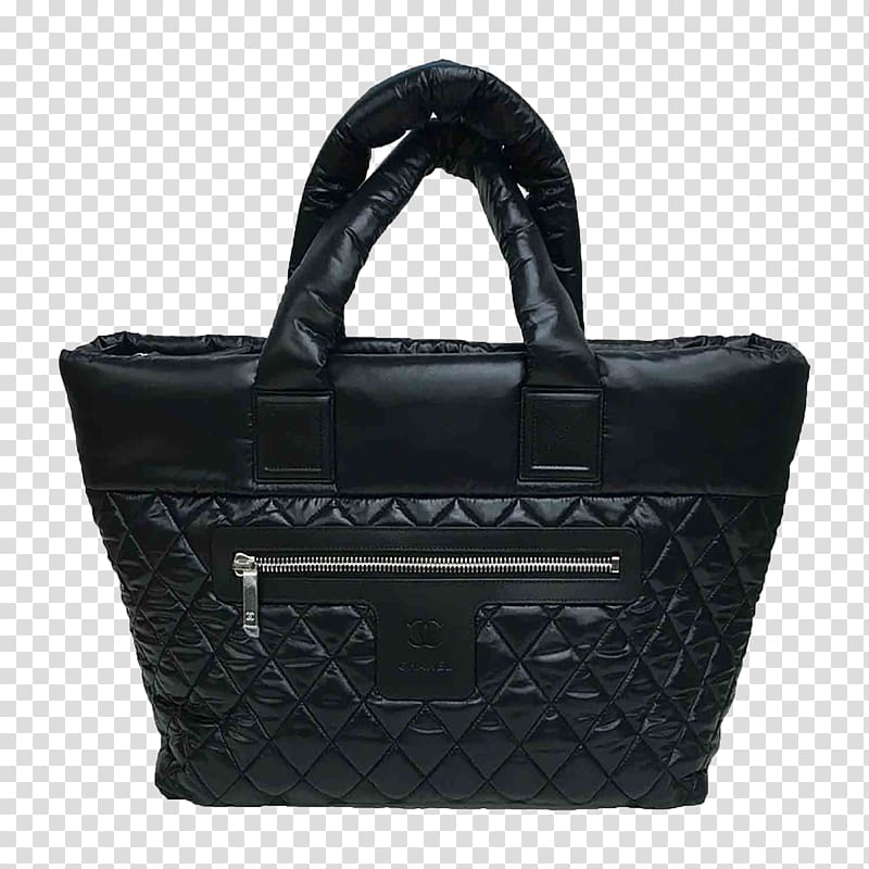 Chanel Tote bag Handbag, CHANEL black Chanel shoulder bag transparent background PNG clipart