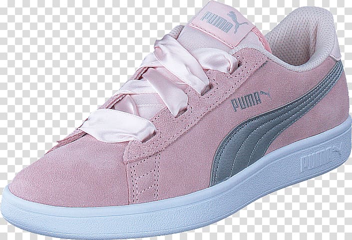 Sports shoes Puma Smash V2 Ribbon Shoe Shop, pink puma shoes for women transparent background PNG clipart