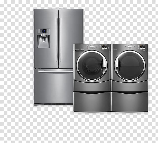 Home appliance Refrigerator Washing Machines Clothes dryer Major appliance, Home Appliances transparent background PNG clipart