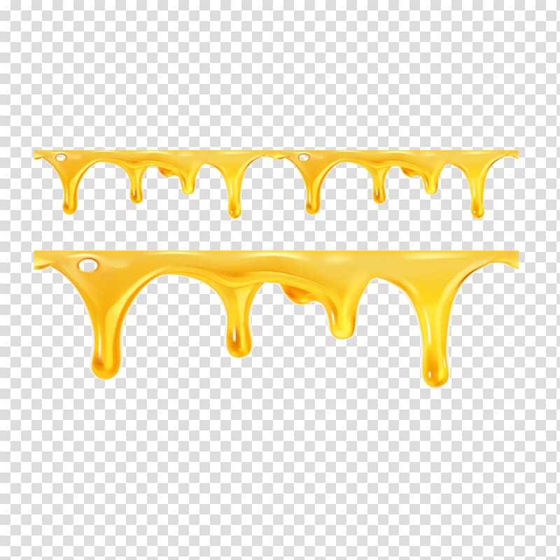 yellow liquid, Honey , Honey flow transparent background PNG clipart