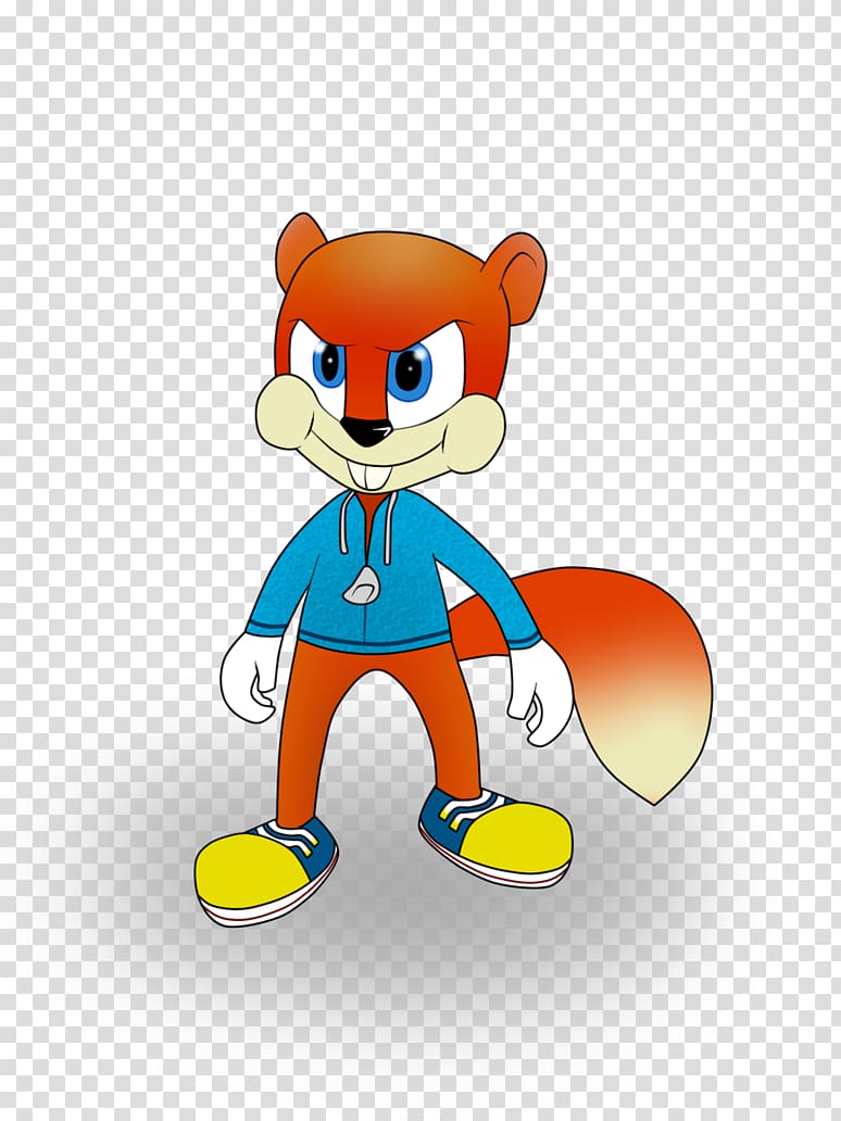 Conker the Squirrel Rare, squirrel transparent background PNG clipart