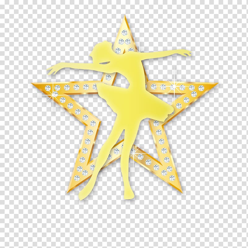 Star Dance, Five star dance card transparent background PNG clipart