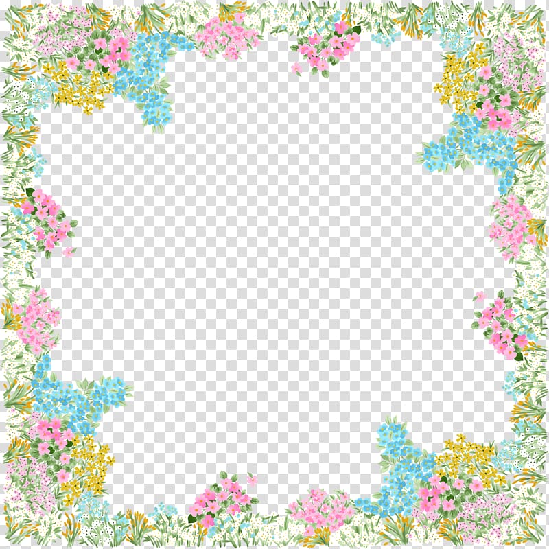 Frames Garden , spring border transparent background PNG clipart