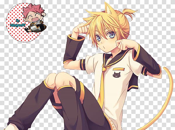 Lens Vocaloid Kagamine Rin/Len Anime, Kagamine len transparent background PNG clipart