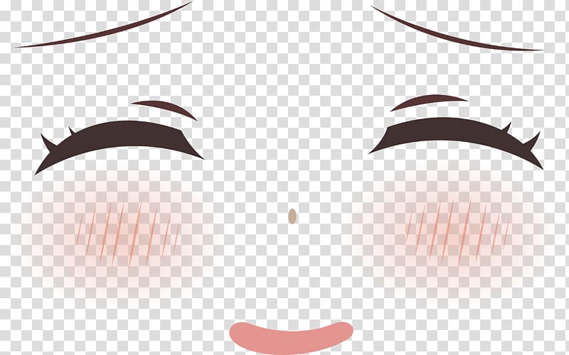 Eyelash extensions Smile, closed eyes transparent background PNG clipart