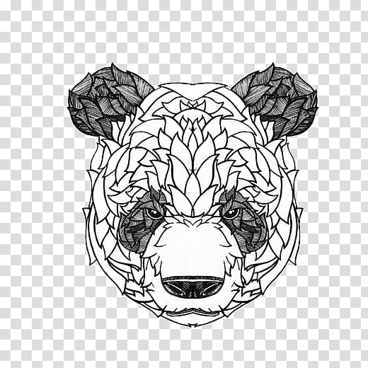 Giant panda Bear Tattoo Cuteness Illustration, Panda Avatar transparent background PNG clipart