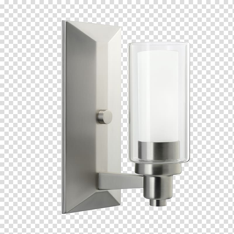 Sconce Lighting Light fixture Brushed metal, Wall Sconce transparent background PNG clipart