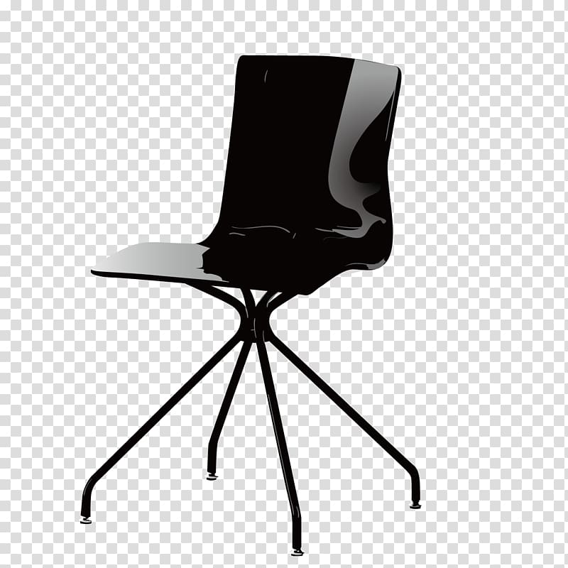 Furniture Office chair Office chair Living room, black chair transparent background PNG clipart