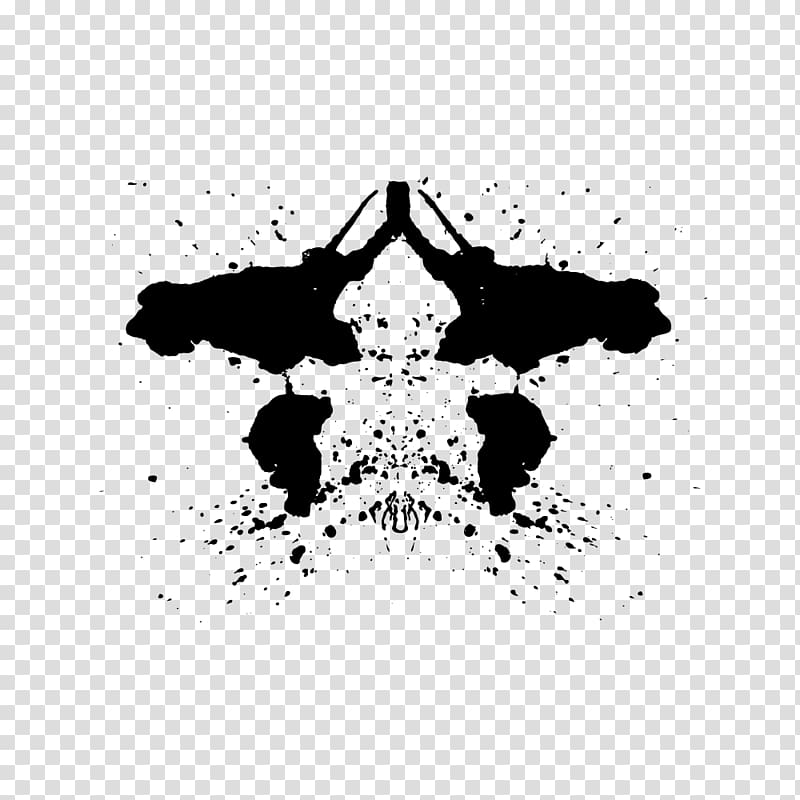Rorschach test Ink blot test, psychological transparent background PNG clipart