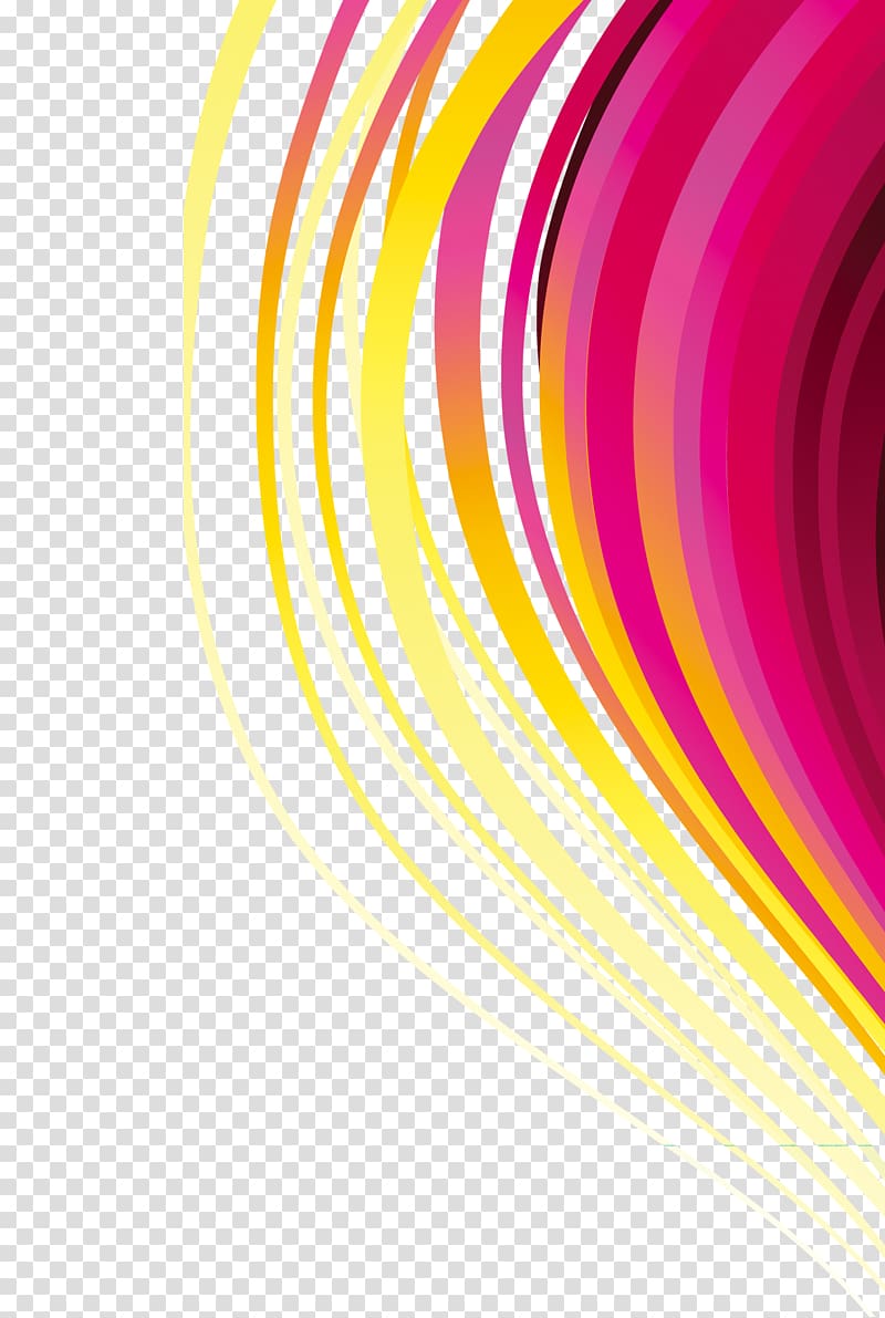 Graphic Design Computer File Colored Lines Transparent Background