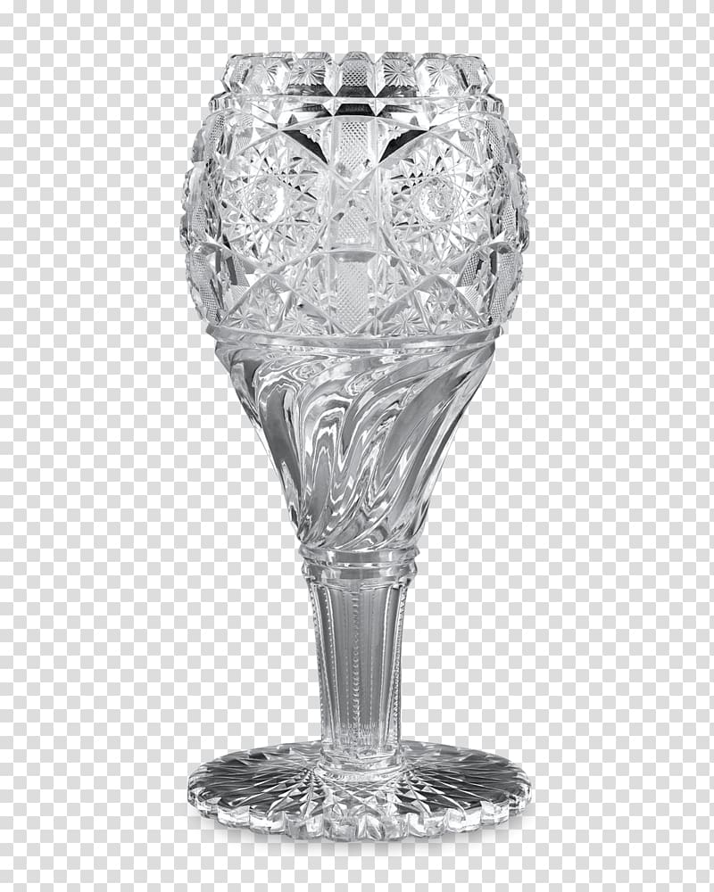Wine glass Crystal Vase Stemware, glass transparent background PNG clipart