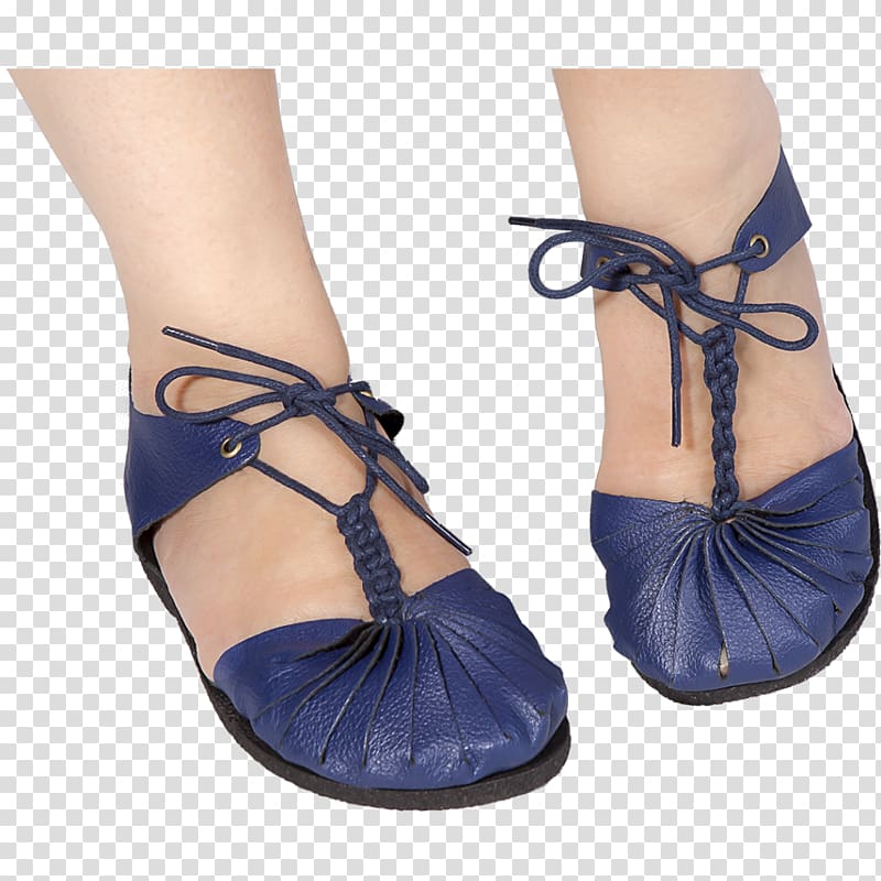 Cobalt blue Ankle Sandal High-heeled shoe, sandal transparent background PNG clipart
