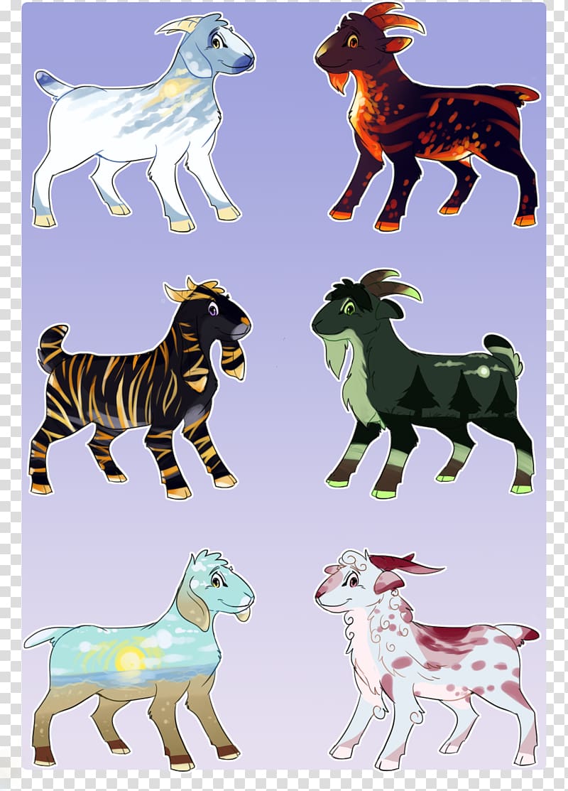 Dog Horse Cartoon Character, Alpine Goat transparent background PNG clipart