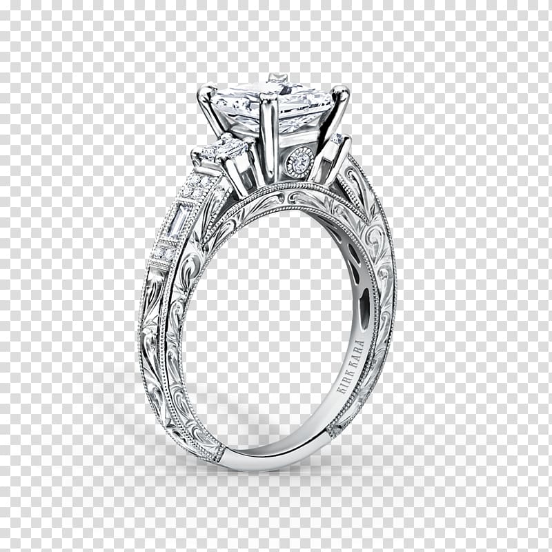Engagement ring Wedding ring Princess cut, Ring Size transparent background PNG clipart