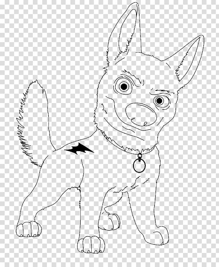 bolt the dog coloring pages