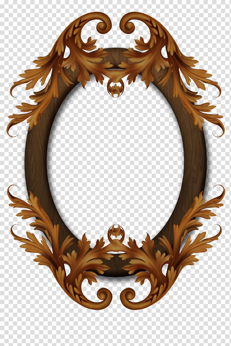 oval brown ornate frame , Disney Fairies Iridessa Silvermist Tinker Bell Fairy, antique transparent background PNG clipart