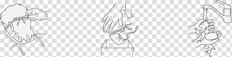 Drawing Line art Sketch, taking care sick people transparent background PNG clipart