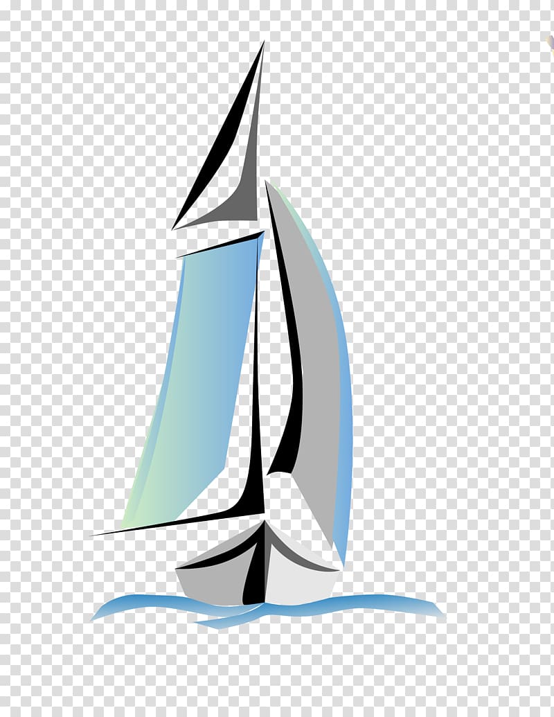 Icon, blue smooth sailing transparent background PNG clipart